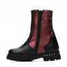 Bottes enfants petits 103c noir+bordeaux
