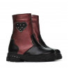 Bottes enfants petits 103c noir+bordeaux