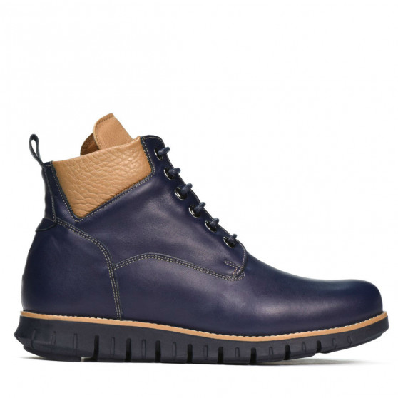 Bottes hommes 4108 indigo+marron Bottes hommes 4108 indigo+marron