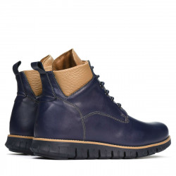 Bottes hommes 4108 indigo+marron