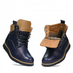 Bottes hommes 4108 indigo+marron