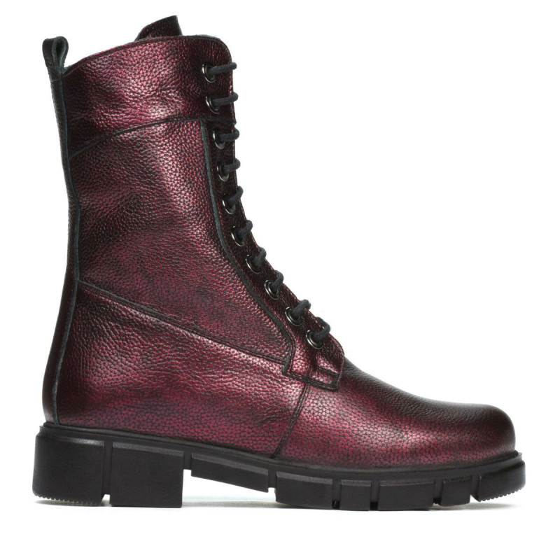 Bottes femme 3337-1 bordeaux nacré