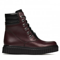 Bottes femme 3343 bordeaux combiné