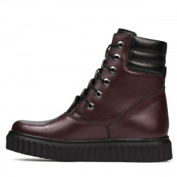 Bottes femme 3343 bordeaux combiné