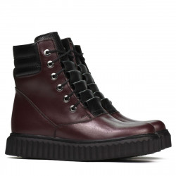 Bottes femme 3343 bordeaux combiné