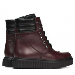 Bottes femme 3343 bordeaux combiné