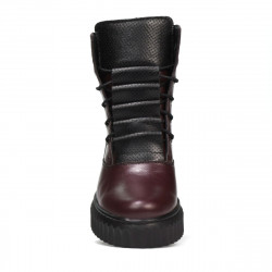 Bottes femme 3343 bordeaux combiné