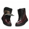Bottes femme 3343 bordeaux combiné