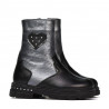 Bottes enfants petits 103c noir+anthracite