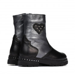 Bottes enfants petits 103c noir+anthracite
