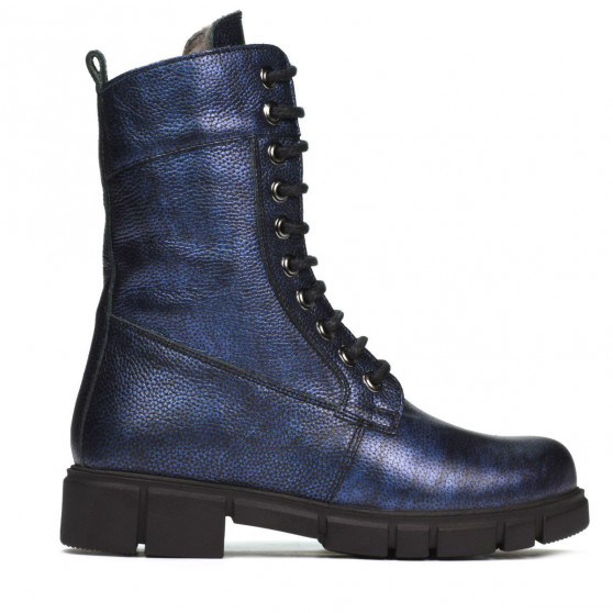 Bottes femme 3337-1 indigo nacré Bottes femme 3337-1 indigo nacré