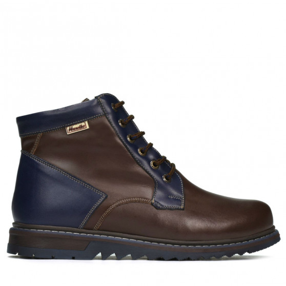 Bottes hommes 497 café+indigo