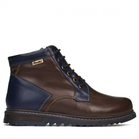 Bottes hommes 497 café+indigo