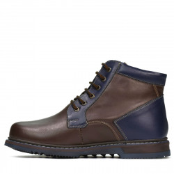 Bottes hommes 497 café+indigo