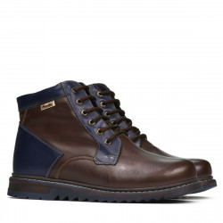 Bottes hommes 497 café+indigo