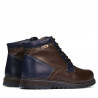Bottes hommes 497 café+indigo