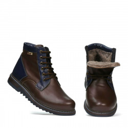 Bottes hommes 497 café+indigo