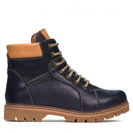 Bottes adolescents 439-1 indigo+marron