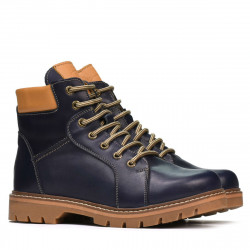 Bottes adolescents 439-1 indigo+marron