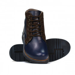 Bottes homme 497 indigo+marron