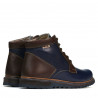 Bottes homme 497 indigo+marron