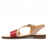 Sandales femme 5070 rouge+poudre