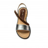 Sandales femme 5070 marron+argenté