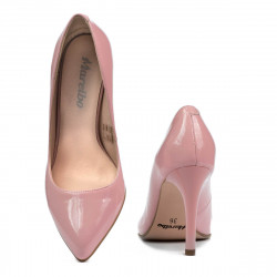 Chaussures élégantes femme 1276 vernis rose