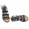 Sandales femme 5069 bleu électrique