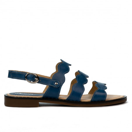 Sandales femme 5069 bleu électrique