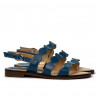 Sandales femme 5069 bleu électrique