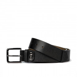 Ceinture hommes 41b noir pressé