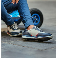 Baskets adolescents 374 indigo combiné lifestyle