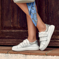 Chaussures de sport femme 6008sc blanc combiné lifestyle