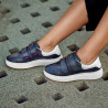 Baskets femme 6008sc indigo+blanc