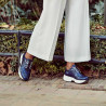 Baskets femme 6019 indigo nacré combiné