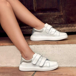 Chaussures de sport femme 6008sc blanc combiné