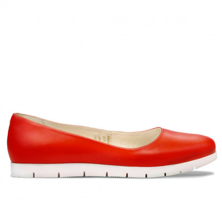 Ballerines femme 677-1 rouge