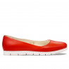 Ballerines femme 677-1 rouge