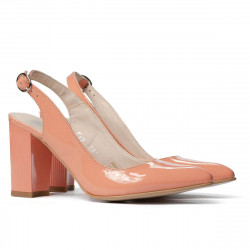 Sandales femme 1281 vernis saumon