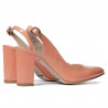 Sandales femme 1281 vernis saumon