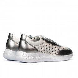 Chaussures de sport femme 6024 argenté+blanc