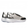 Chaussures de sport femme 6024 argenté+blanc