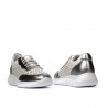 Chaussures de sport femme 6024 argenté+blanc