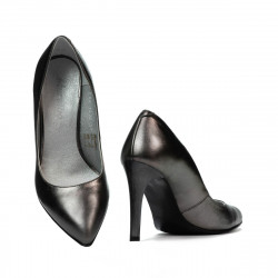 Chaussures élégantes femme 1276 argent nacré