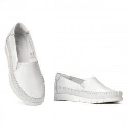 Mocassins femme 6023 blanc