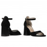 Sandales femme 1280 noir antelope