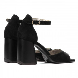 Sandales femme 1280 noir antelope
