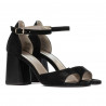 Sandales femme 1280 noir antelope