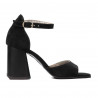 Sandales femme 1280 noir antelope
